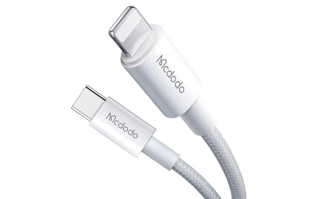 Mcdodo CA-2760 Type-C To Lightning PD 36W Fast Data/Charging Cable 1.2m - White
